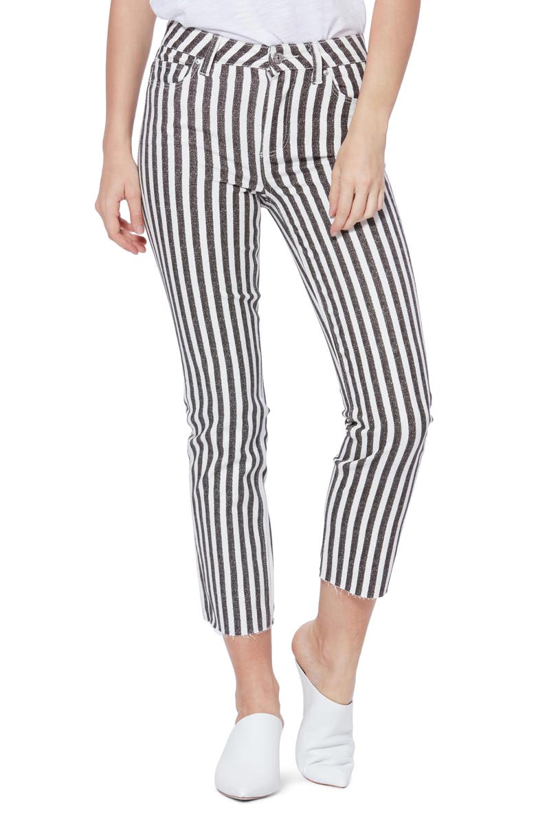 PAIGE Hoxton High Waist Ankle Straight Leg Jeans, Main, color, 