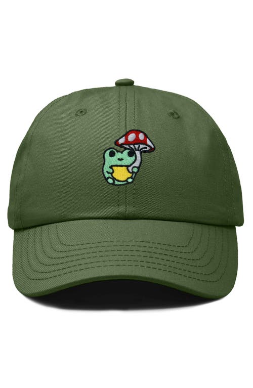 DALIX DALIX MUSHROOM FROG EMBROIDERED HAT 