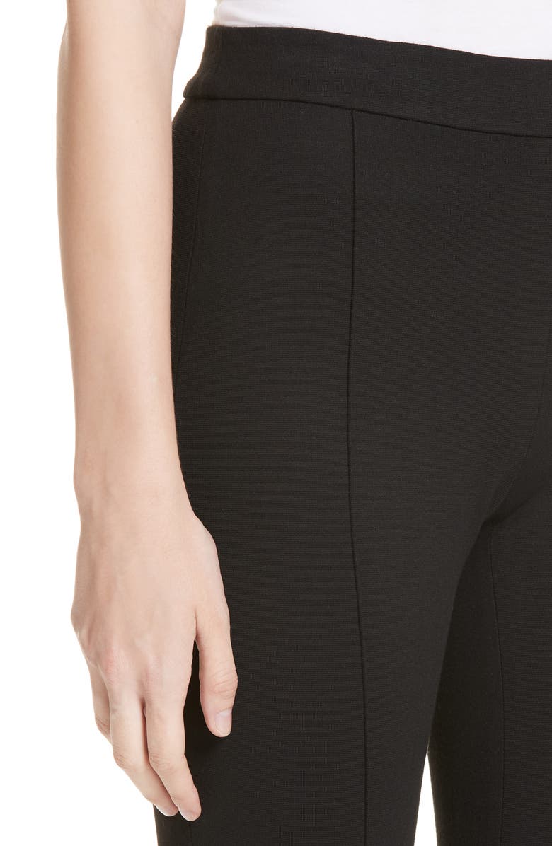 Rosetta Getty Pintucked Pull-On Skinny Jersey Pants, Alternate, color,