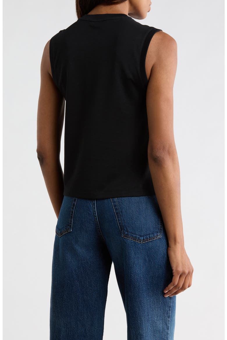 Pima Cotton Tank, Alternate, color, BLACK