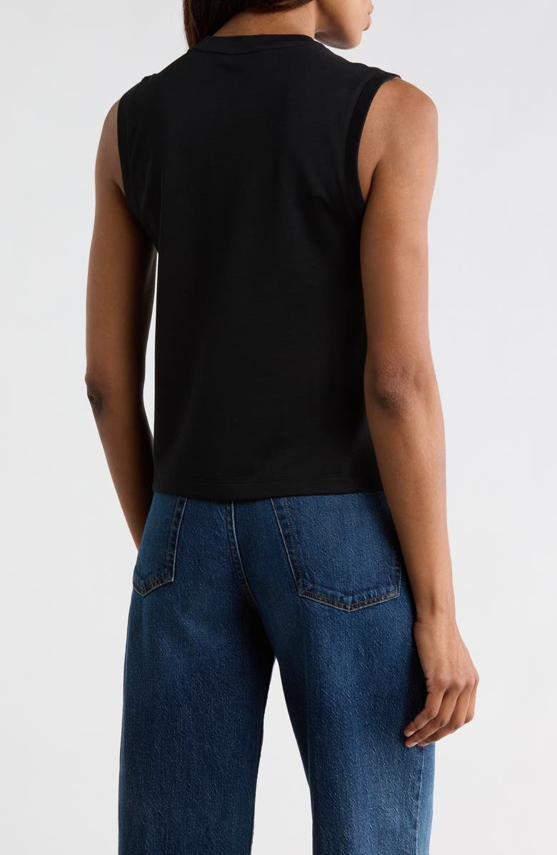 Vince Pima Cotton Tank, Alternate, color, Black