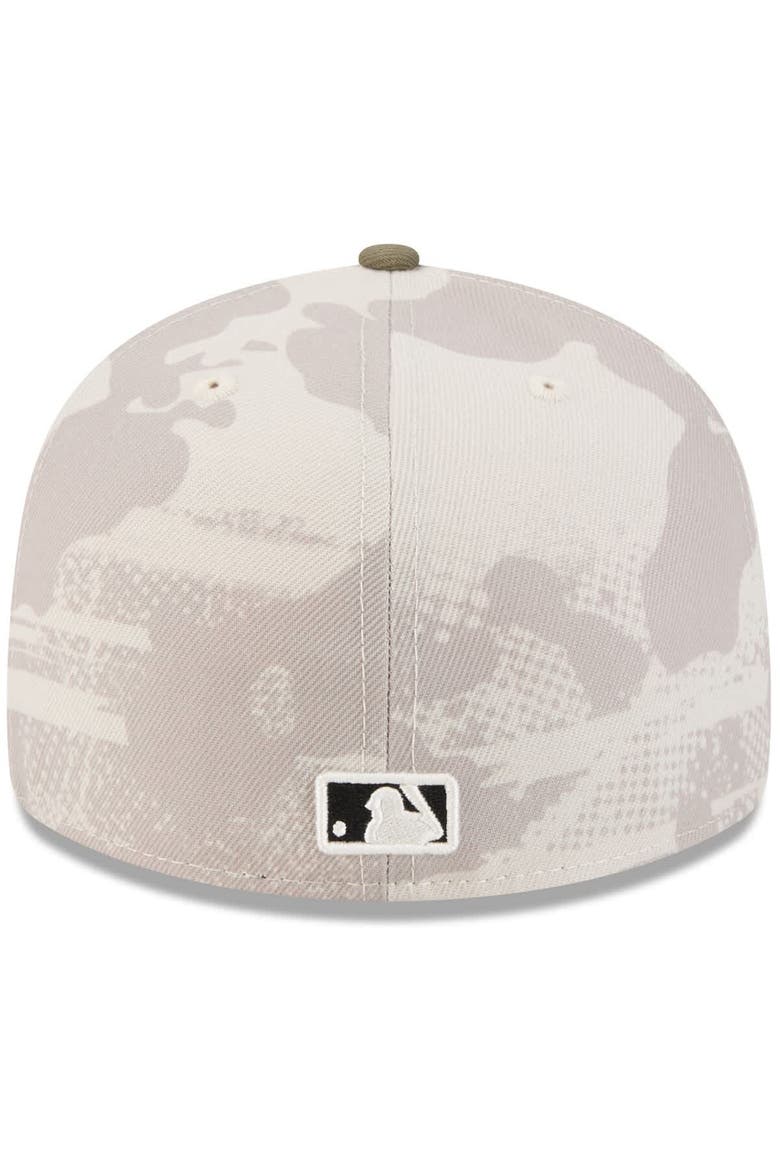 Men's New Era Light Beige/Olive Toronto Blue Jays 2025 Armed Forces Day 59FIFTY Fitted Hat, Alternate, color, Light Beige