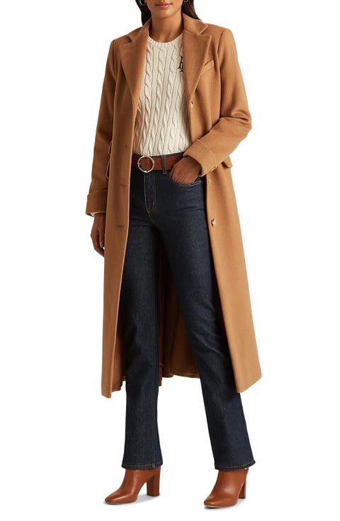 Wool Blend Longline Coat