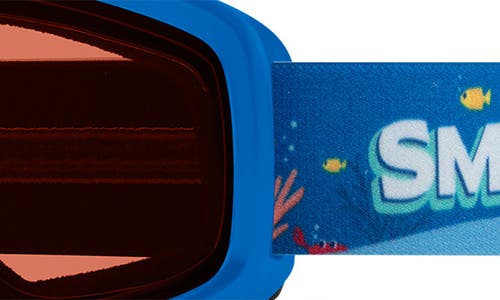 Shop Smith Kids' Snowday Snow Goggles In Cobalt Shark Bait/rc36