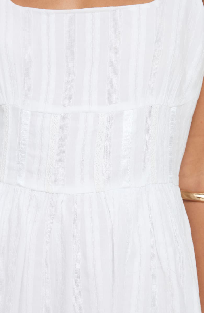 Princess Polly Lorinda Lacy Inset Minidress, Alternate, color, White