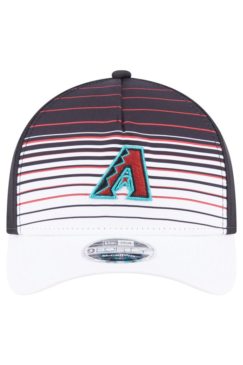 Men's New Era  Black Arizona Diamondbacks Gradient 9FORTY M-Crown Adjustable Hat, Alternate, color, Black