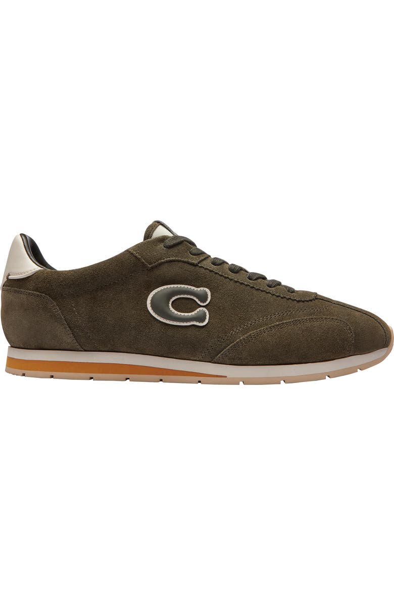COACH Logo Appliqué Sneaker, Alternate, color, Olive