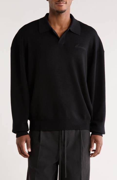Signature '90s Merino Wool Polo Sweater