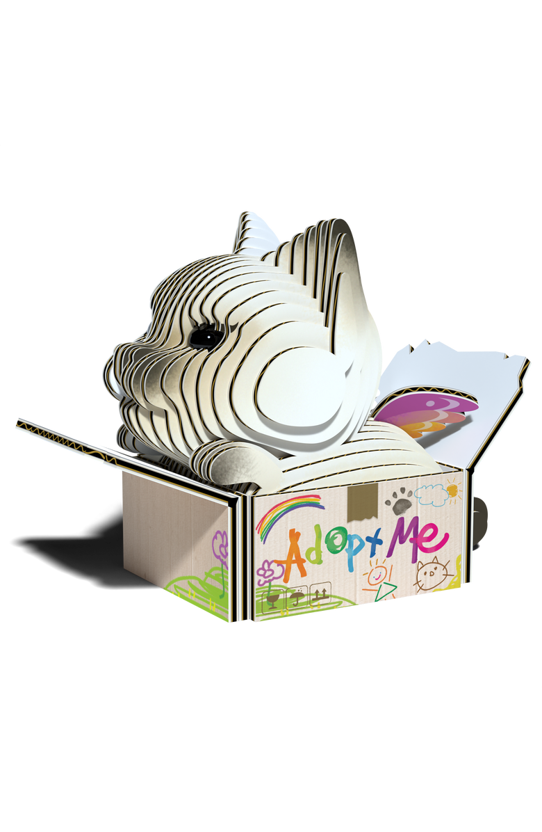 Eugy Puzzles Cat - Mocha 3D Puzzle, Alternate, color, NO COLOR