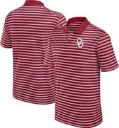 Jordan Brand Men's Jordan Brand Crimson/White Oklahoma Sooners Primetime Victory Striped Performance Polo