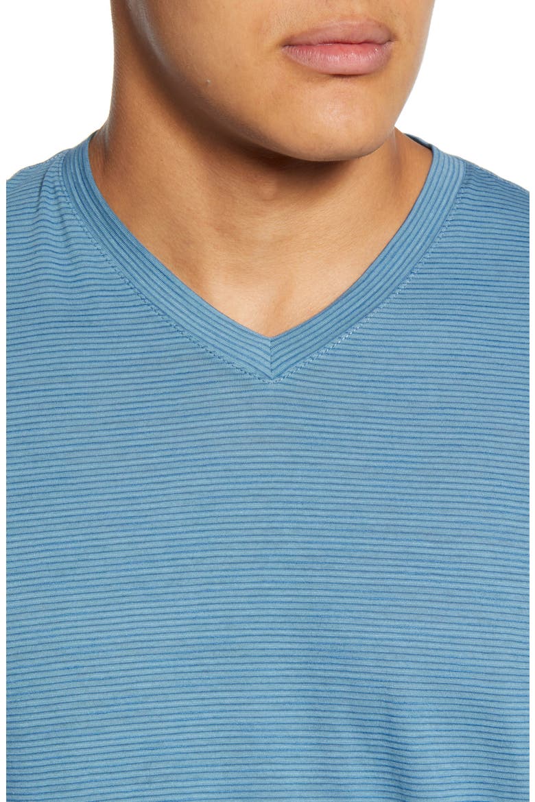 Trumbull V-Neck T-Shirt, Alternate, color, HEATHER PROVINCIAL BLUE