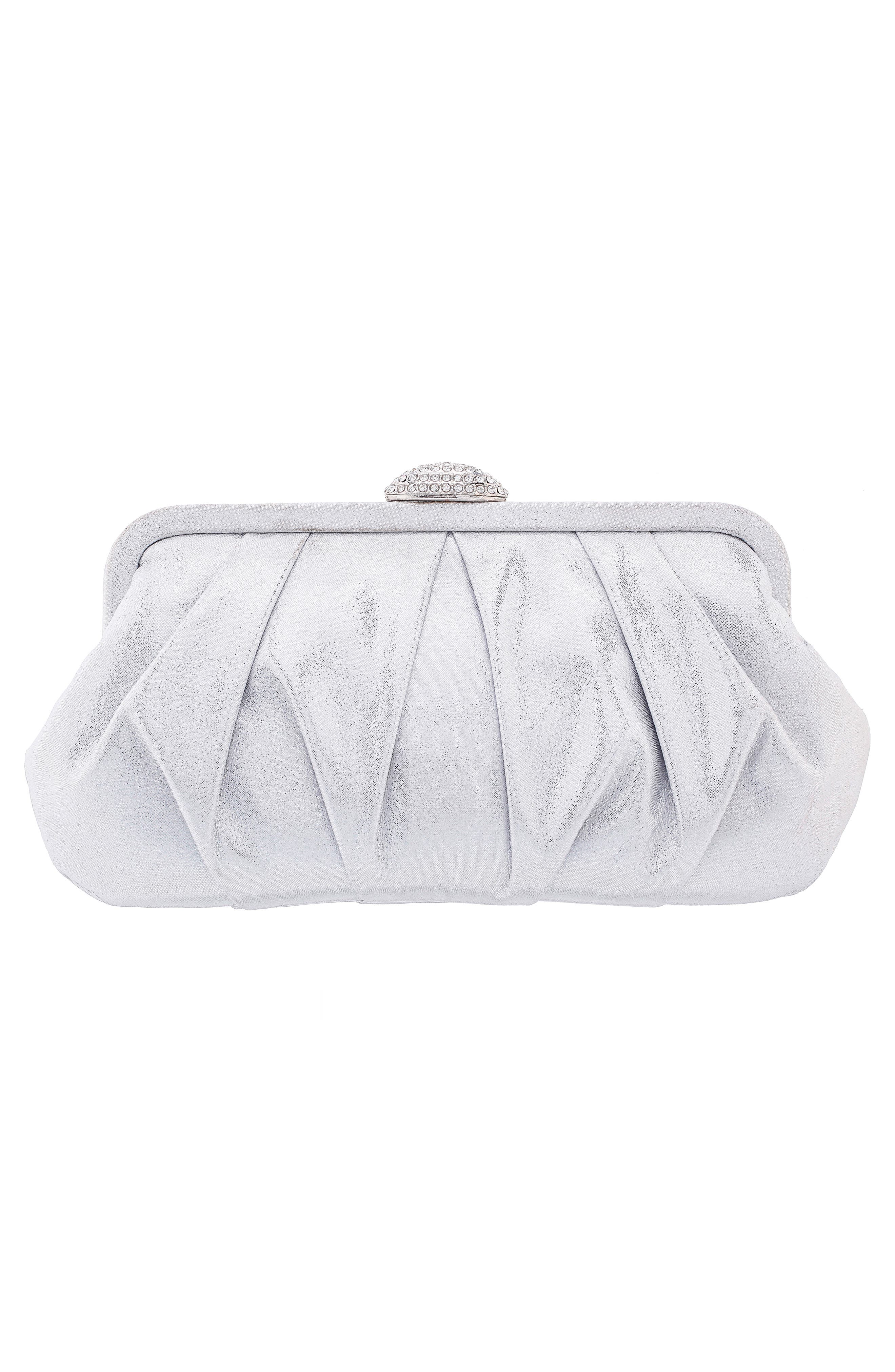 Nina Concord Frame Clutch, Alternate, color, 