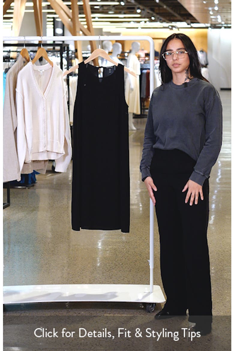 Sleeveless Silk A-Line Dress video