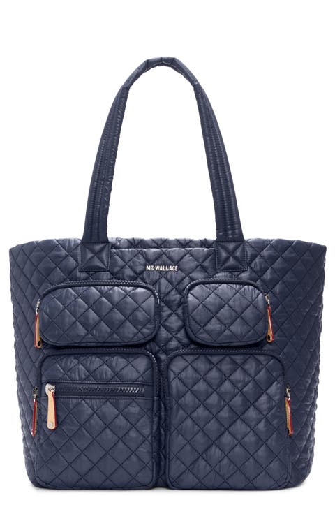 Large Metro Quilted Nylon Travel Tote