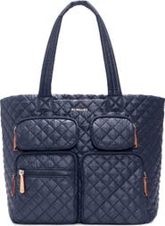 MZ Wallace Large Metro Quilted Nylon Travel Tote