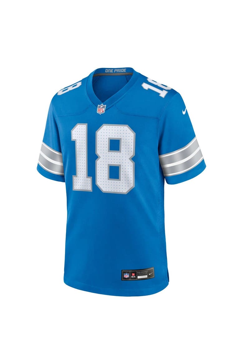 Men's Nike Isaac TeSlaa Blue Detroit Lions Game Player Jersey, Alternate, color, Blue