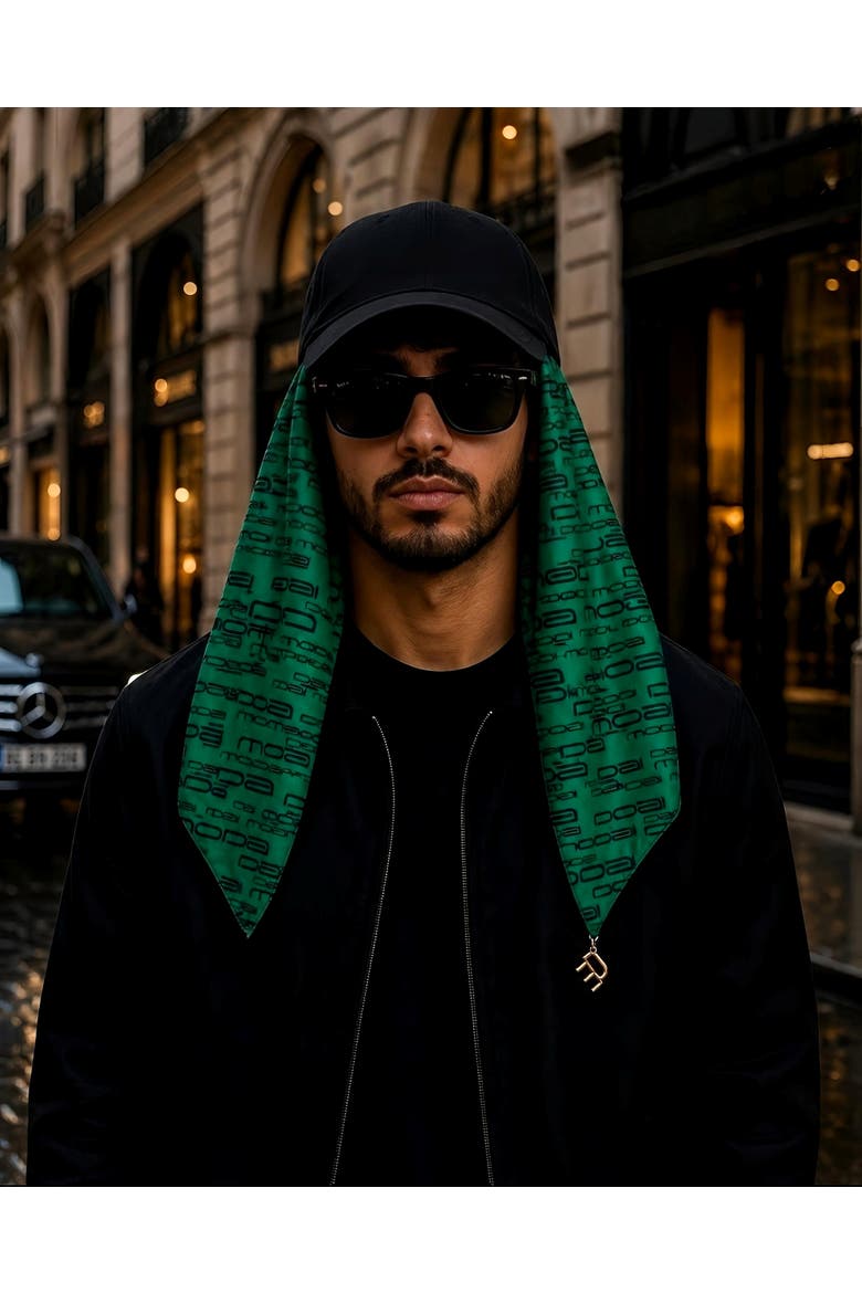 DM Logo Versa Scarf with logo hardware, Alternate, color, Green