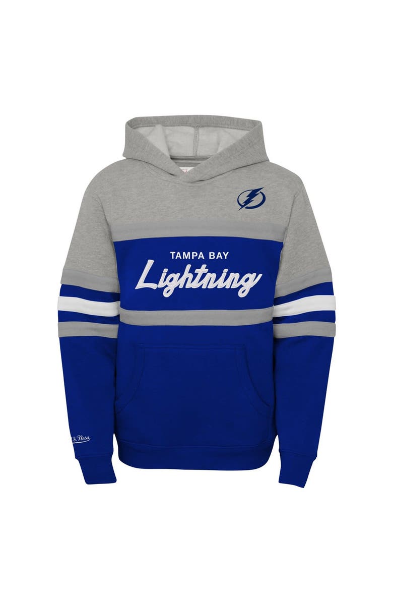 Mitchell & Ness Youth Mitchell & Ness Gray Tampa Bay Lightning Head Coach Pullover Hoodie, Alternate, color, Gray
