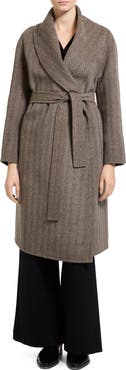 Theory Shawl Collar Wool and Recycled Cashmere Coat