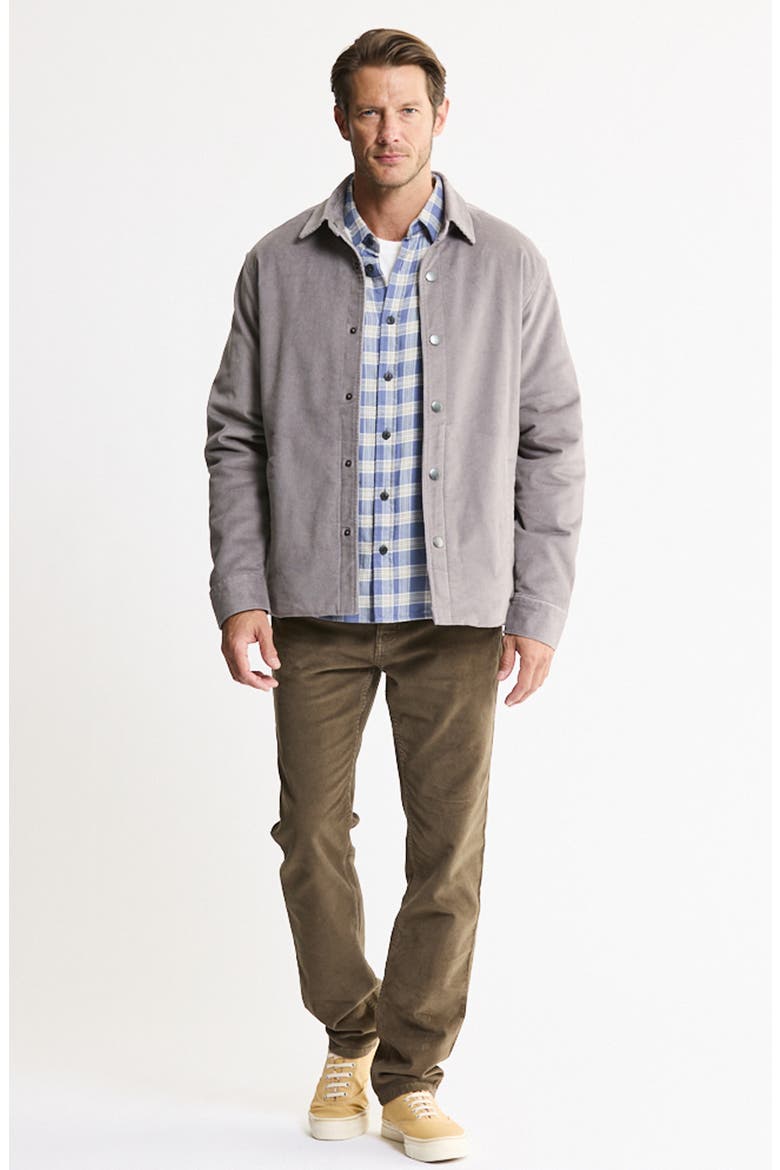 Fleece Lined Corduroy Shirt Jacket, Alternate, color, LIGHT GREY