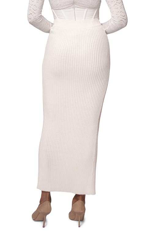 JLUXLABEL JLUXLABEL HAMPTONS FAUX WRAP RIB SWEATER SKIRT