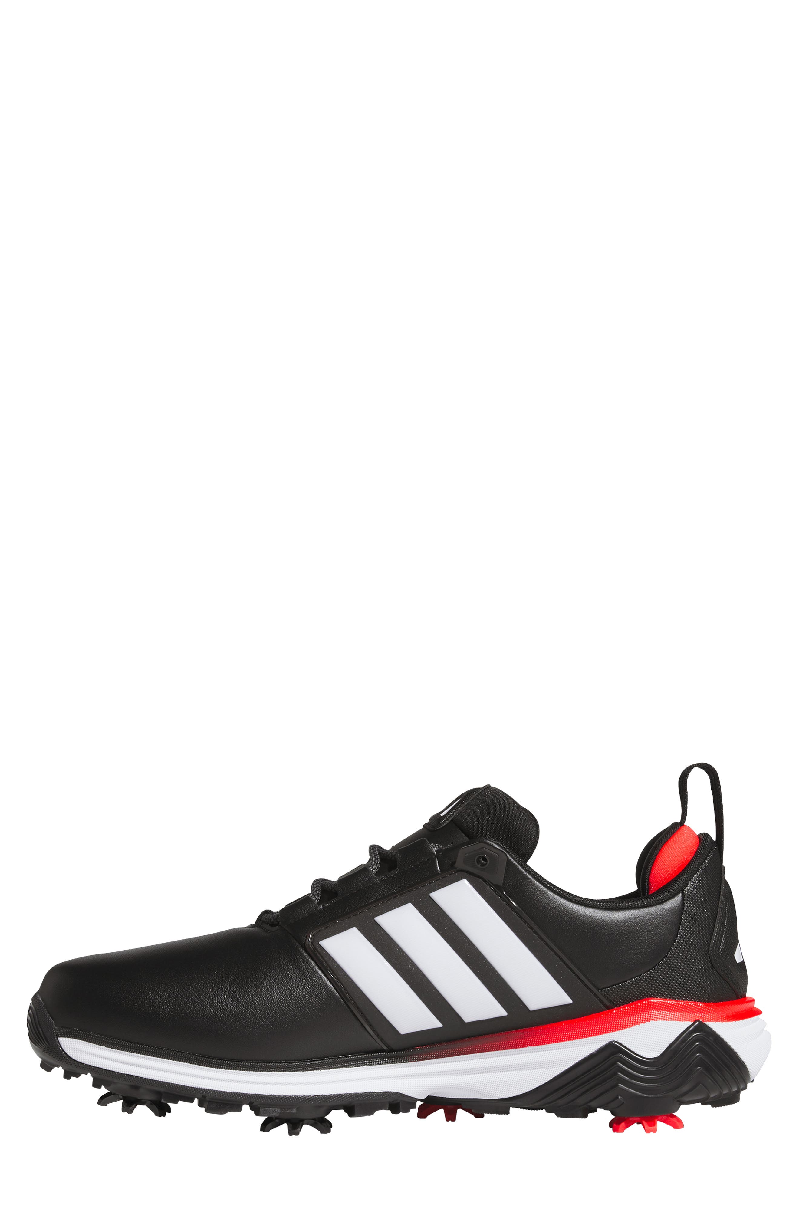 adidas Adipower 26 Spikeless Golf Shoe, Alternate, color, Black/ White/ Red