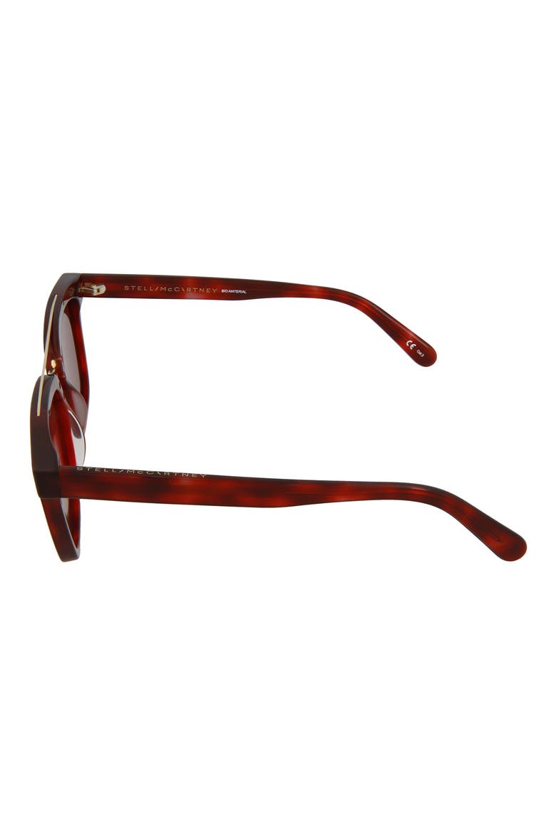 55mm Square Sunglasses, Alternate, color, SHINY BURGUNDY HAVANA/ GRY