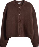 Topshop Exposed Seam Relaxed Fit Cardigan