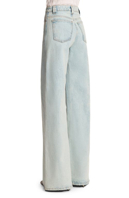 Khaite Dane Wide Leg Jeans In Shelburne