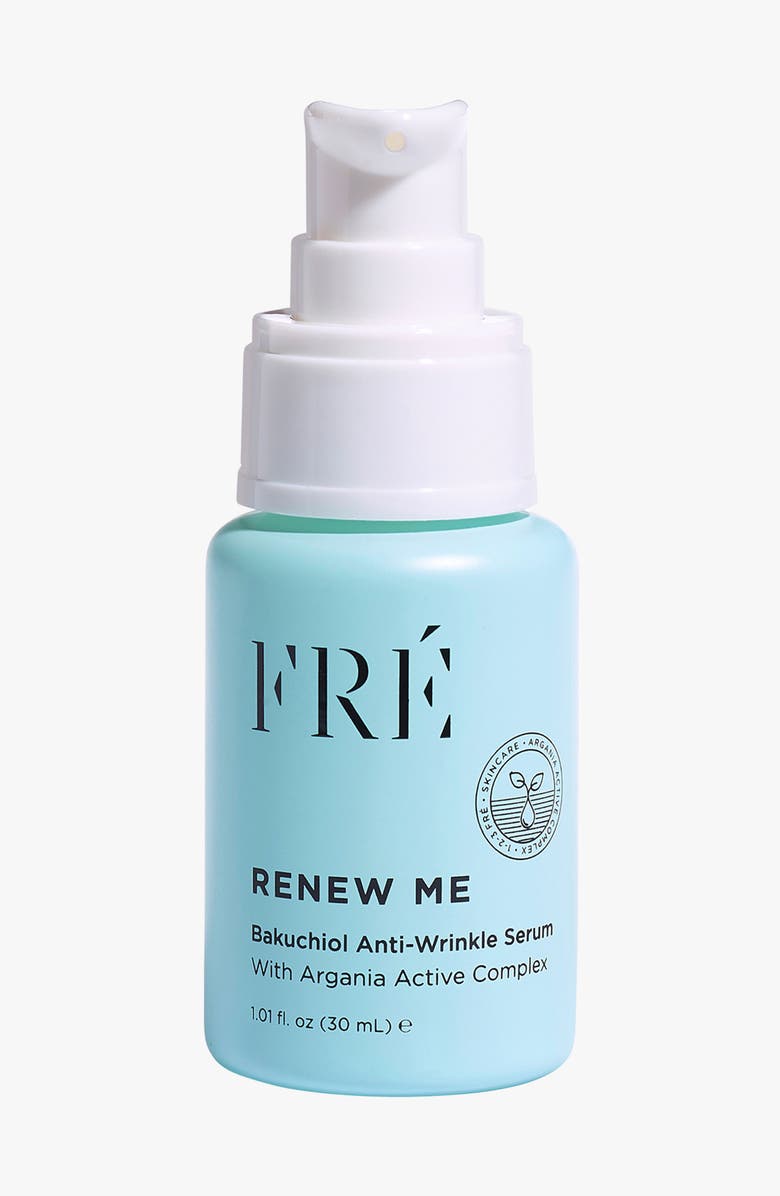 FRÉ Skincare RENEW ME Anti-Wrinkle Bakuchiol Serum, Main, color, White