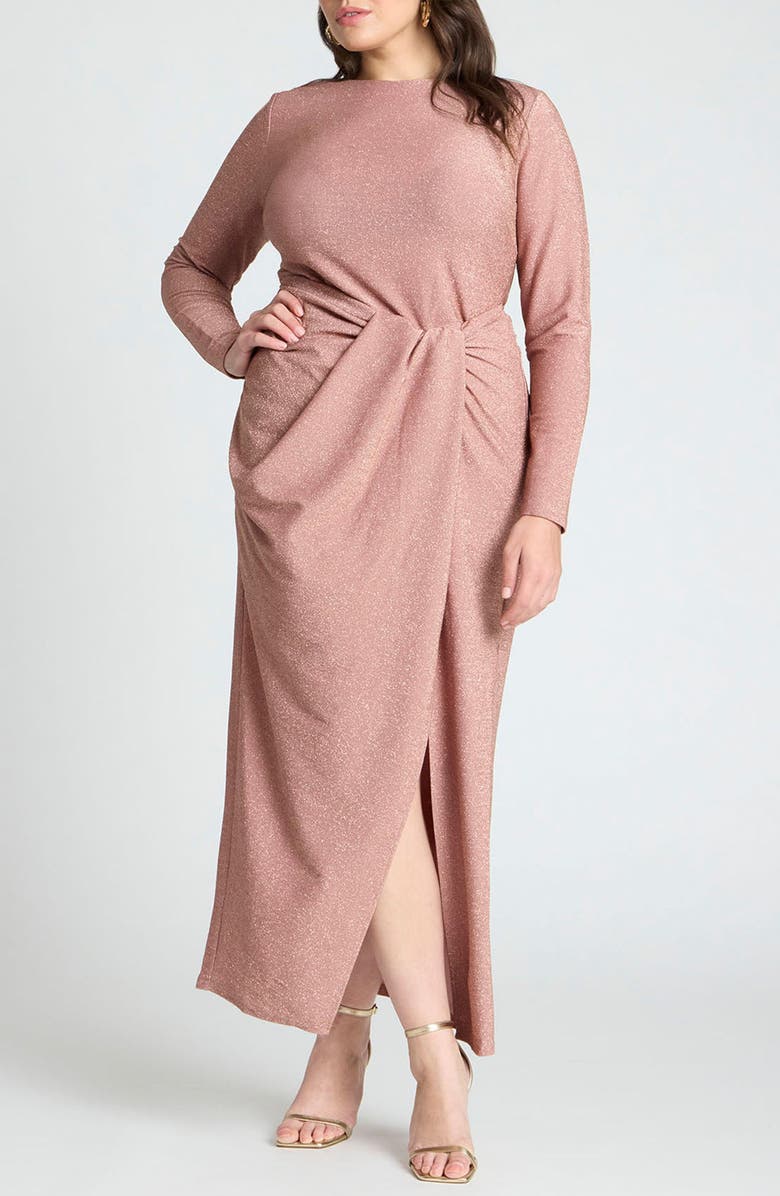 ELOQUII Shimmer Long Sleeve Maxi Dress | Nordstromrack ELOQUII Shimmer Long Sleeve Maxi Dress | Nordstromrack