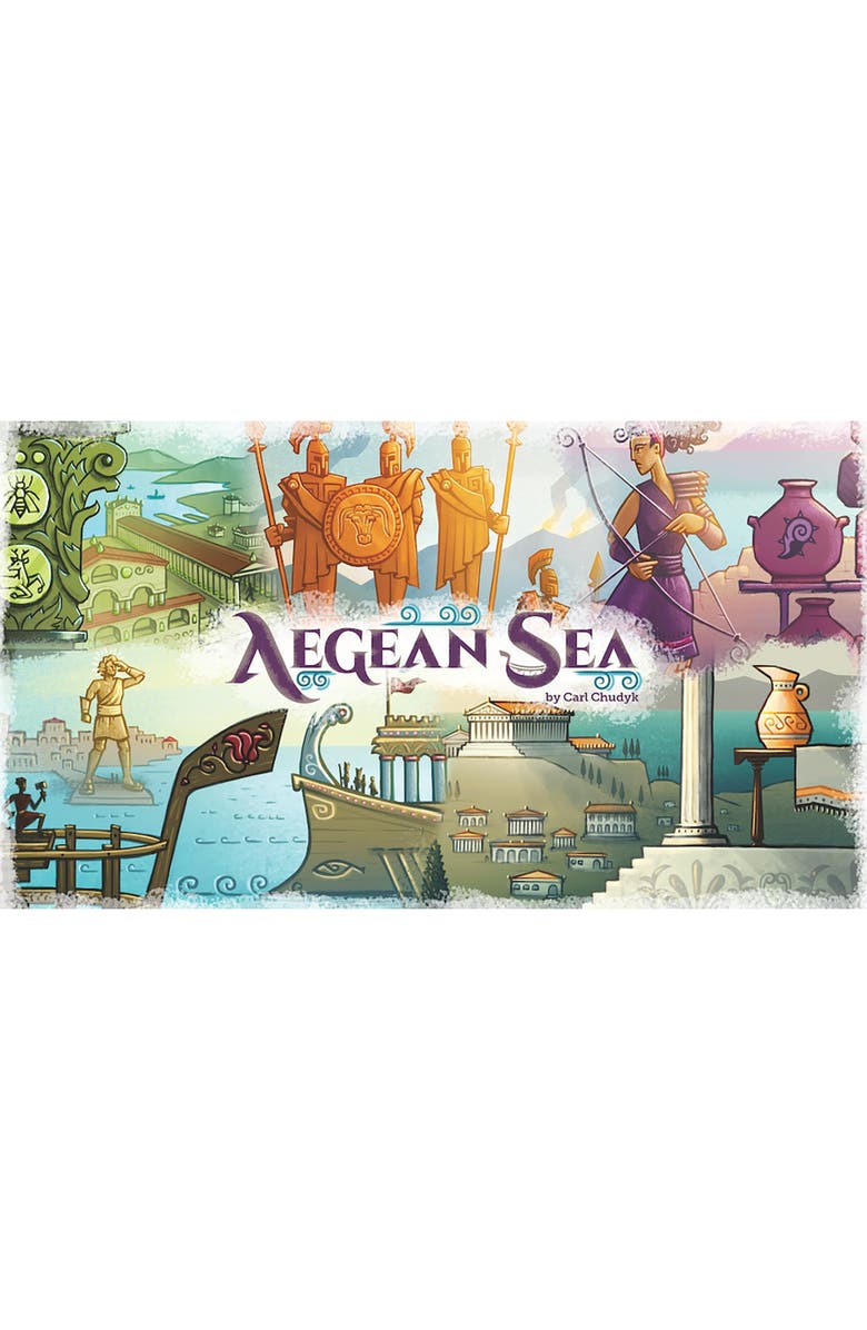 Asmadi Games Aegean Sea Strategy Card Game, Take Charge Of Ancient Peoples, 25 Players, Alternate, color, Multicolored