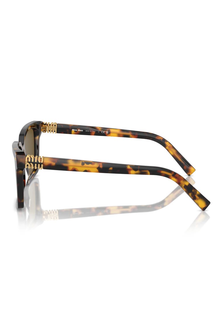 55mm Rectangular Sunglasses, Alternate, color, BLOND HAVANA