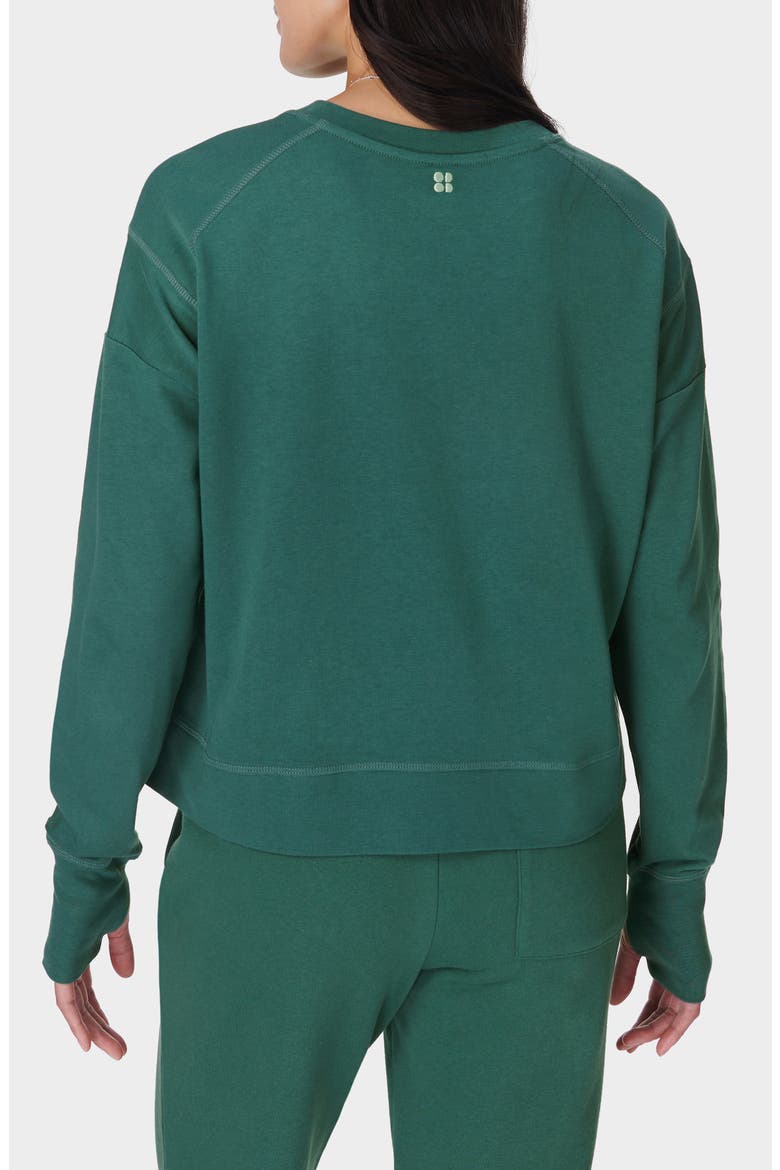 After Class Crop Sweatshirt, Alternate, color, GLADE GREEN