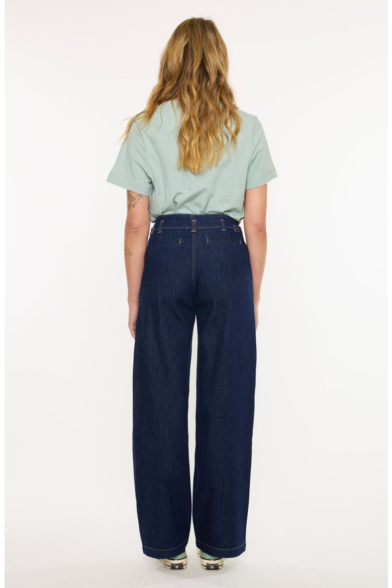 Niveah High Rise Wide Trousers, Alternate, color, Dark Wash