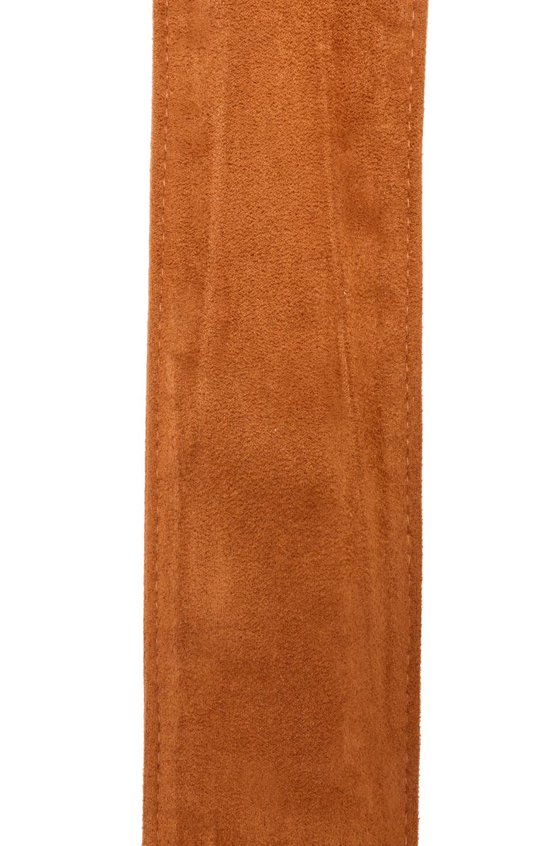 Steve Madden Faux Suede Sash Belt, Alternate, color, Tobacco Brown