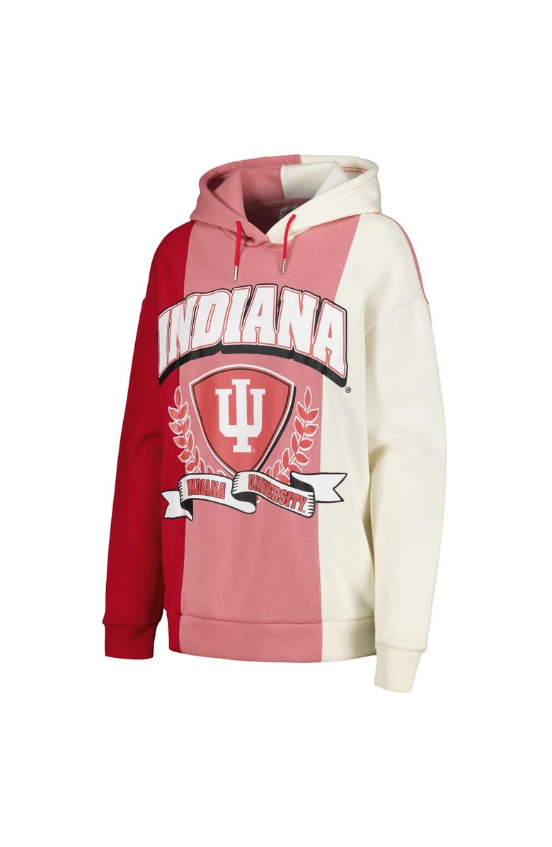 GAMEDAY COUTURE Women's Gameday Couture Crimson Indiana Hoosiers Hall of Fame Colorblock Pullover Hoodie, Alternate, color, Crimson