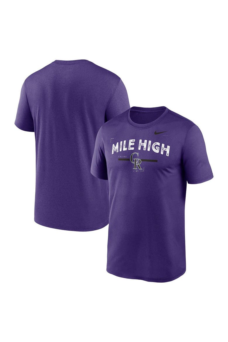 Men's Nike Purple Colorado Rockies Local Legend T-Shirt, Main, color, Purple