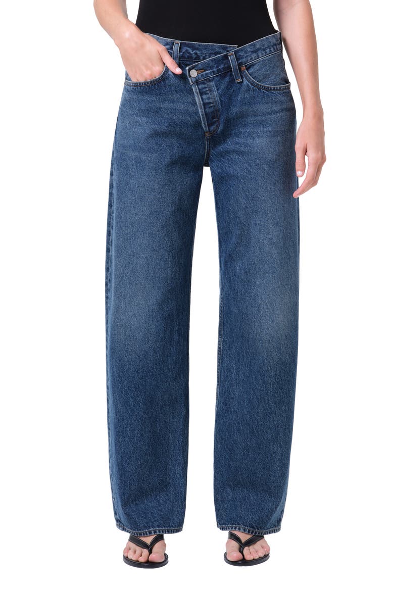 Arc Criss Cross Relaxed Jeans, Main, color, FORM DK WS IND