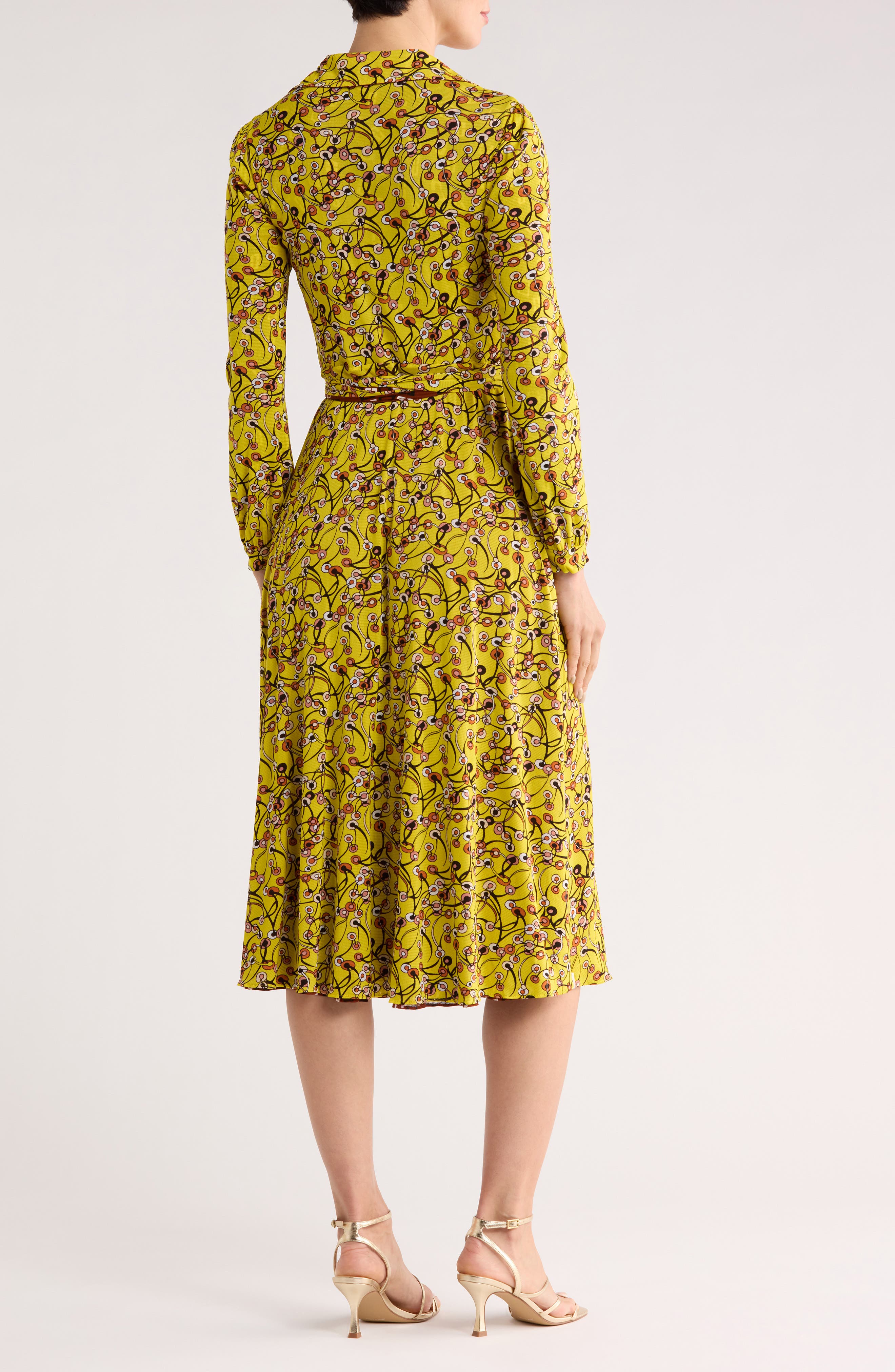 Phoenix Floral Reversible Long Sleeve Wrap Dress - image 2