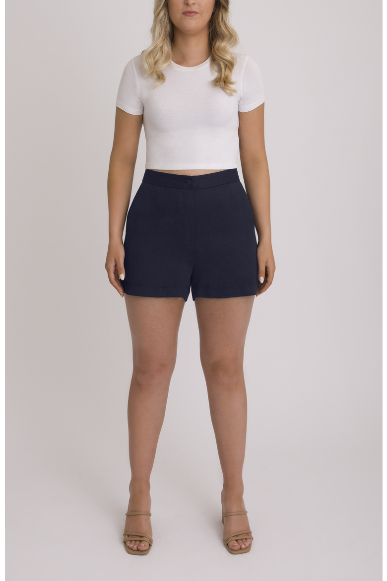 The Anywhere Short For Full Hips And Thighs, Main, color, Navy