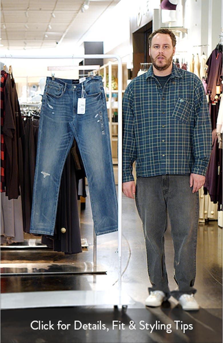 223 Distressed Straight Leg Jeans, sales video thumbnail