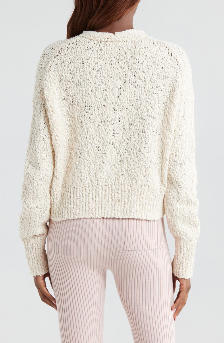 Lunya Textured Cotton Snap Front Cardigan, Alternate, color, 