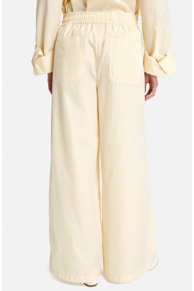 Main St Tie Waist Wide Leg Pants, Alternate, color, IVORY / YELLOW