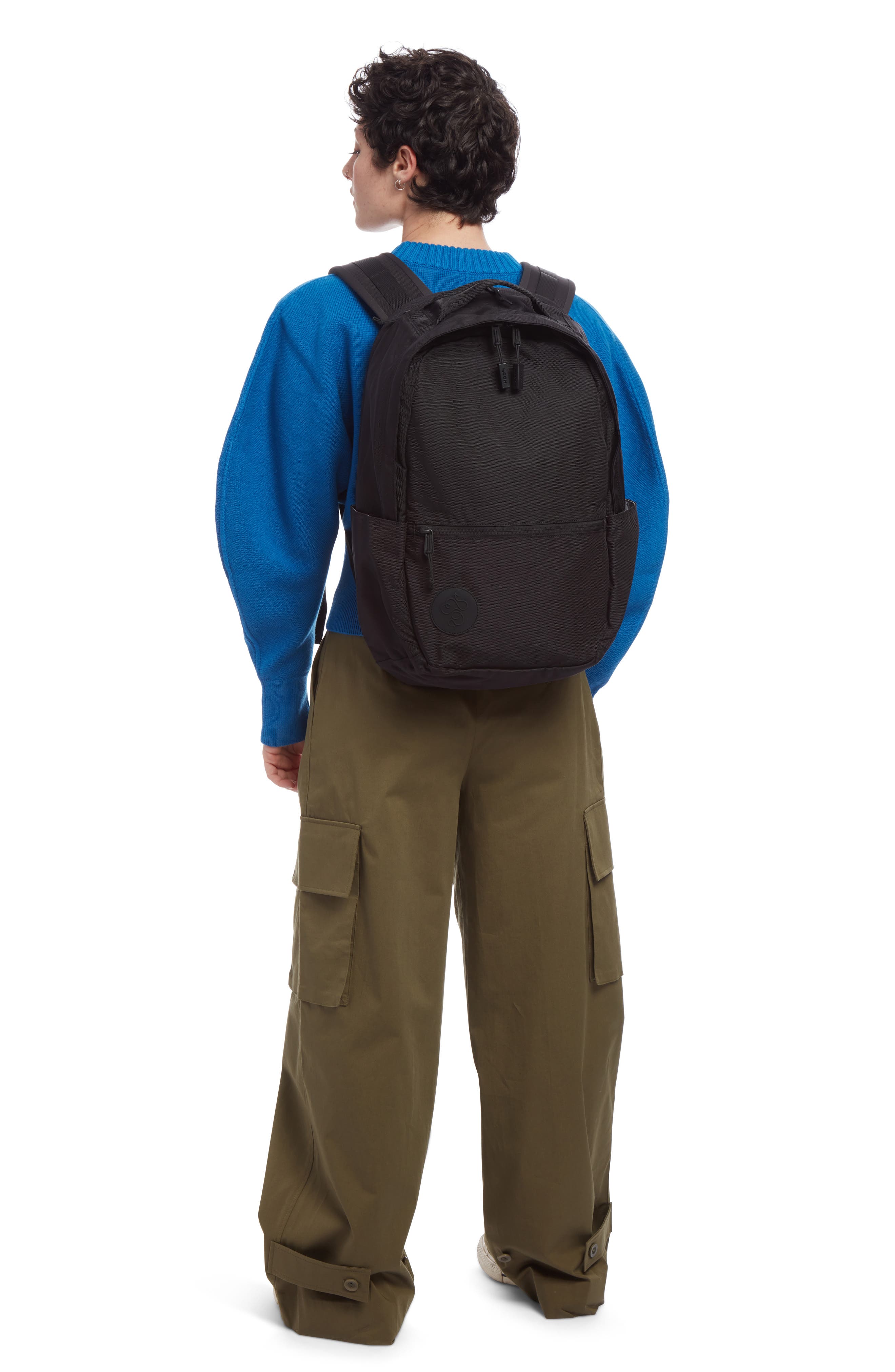 Baboon to the Moon City Water Repellent Backpack, Alternate, color, Black