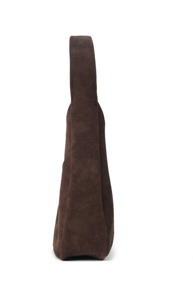 Ezra Arthur Phoebe Leather Hobo Nubuck Suede Shoulder Bag, Alternate, color, Cocoa