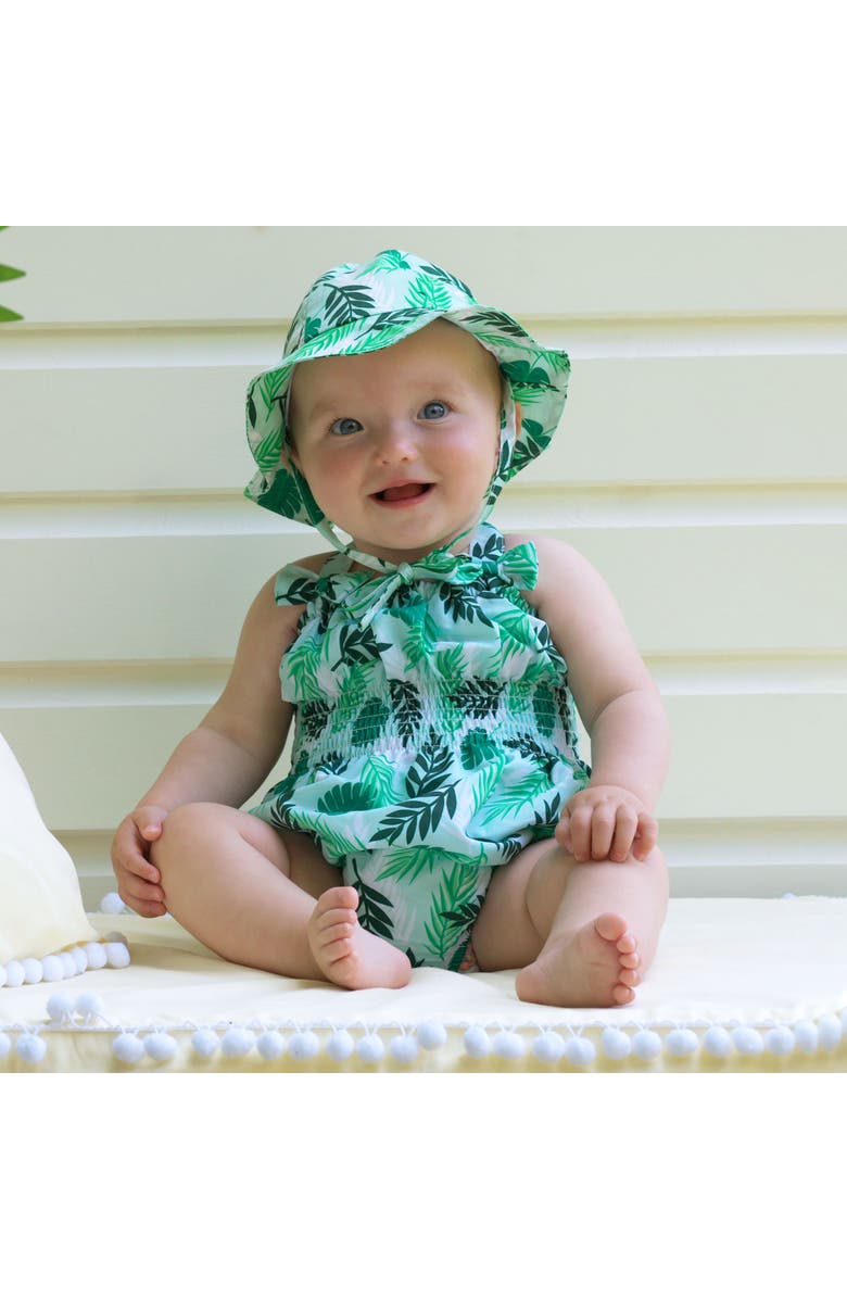 Rachel Riley Palm Tree Swim Bubble, Alternate, color, Green