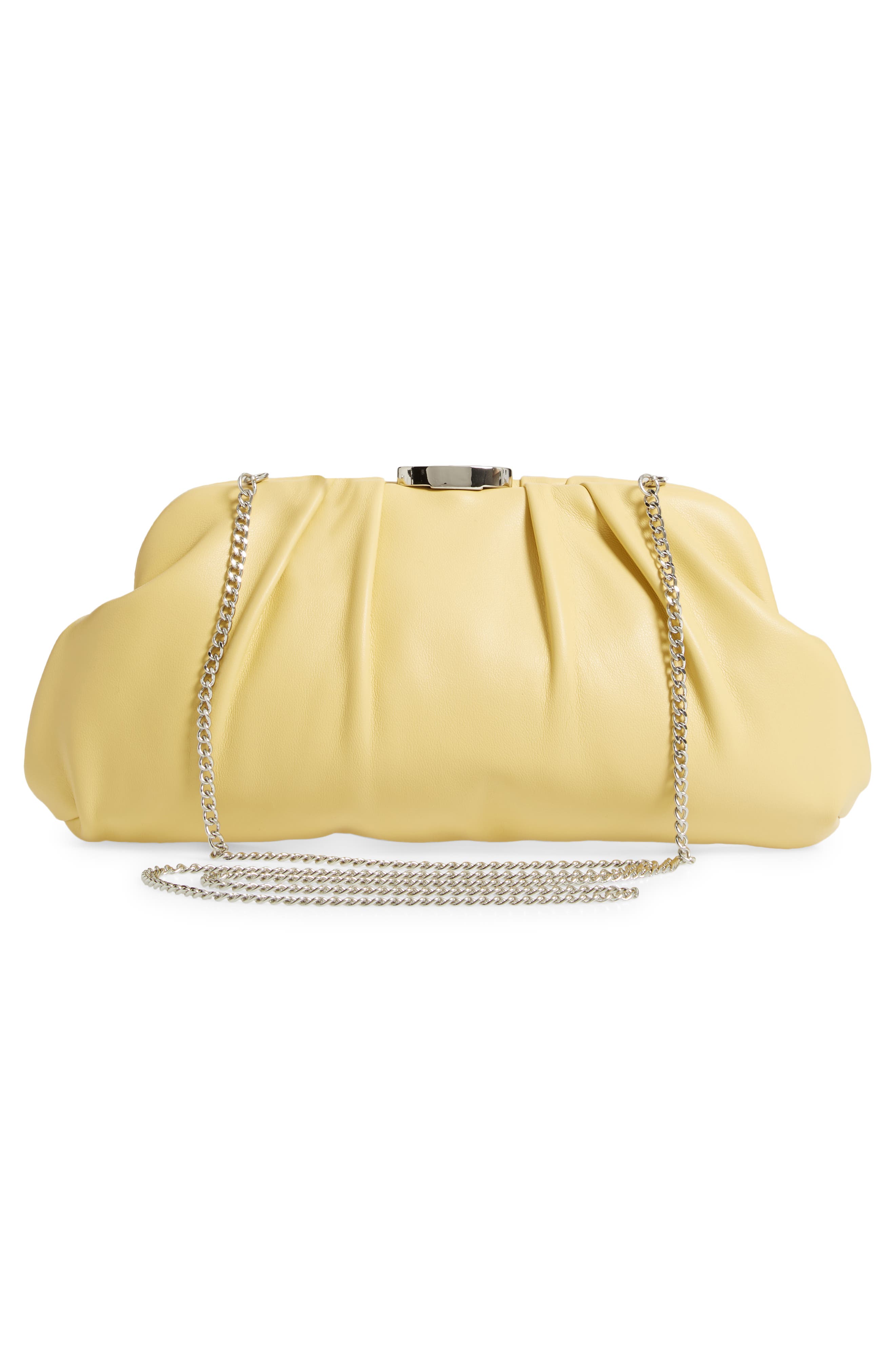 Nordstrom Soft Faux Leather Clutch, Alternate, color, 
