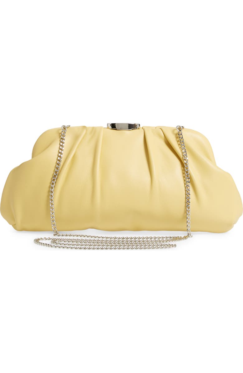 Nordstrom Soft Faux Leather Clutch, Alternate, color,