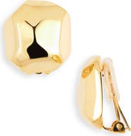 Kenneth Jay Lane Sculpted Button Earrings